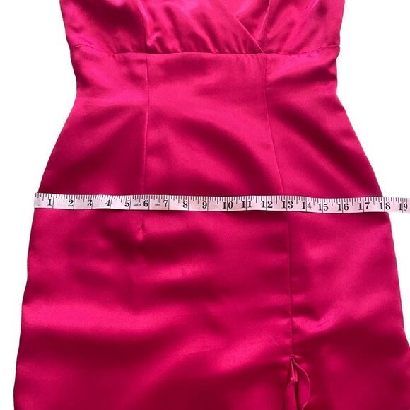 Panoply | Vintage Hot Pink Ruffle Maxi Dress, Size 7/8 - Picture 8 of 10